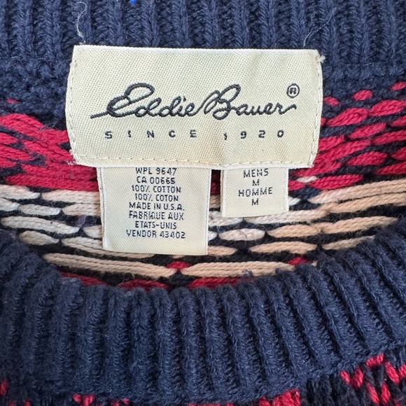 Eddie Bauer Men's Vintage Crewneck Sweater - Picture 3 of 3